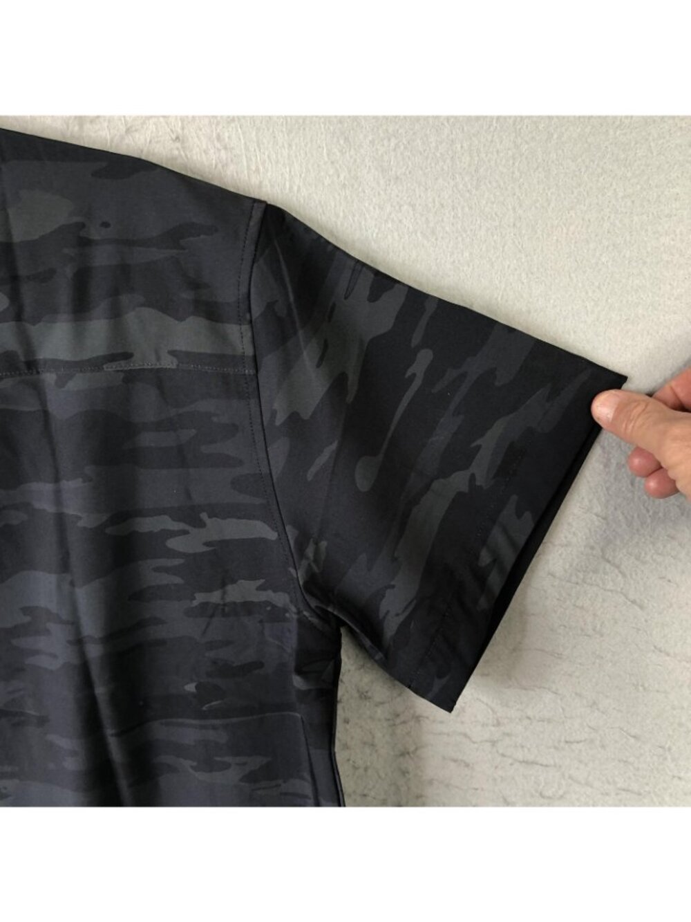 Warrior Mulitblack Shirt Mens Large Camo Button Front Tactical Performance - Picture 13 of 15